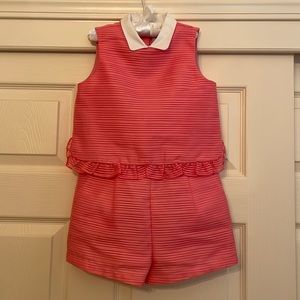 Janie And Jack one piece pink jumpsuit size 5T